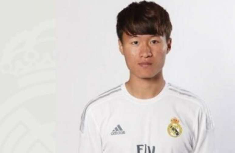 Lin Liangming veio do Guangzhou R&amp;F no último ano(Foto: Divulgação / Real Madrid)