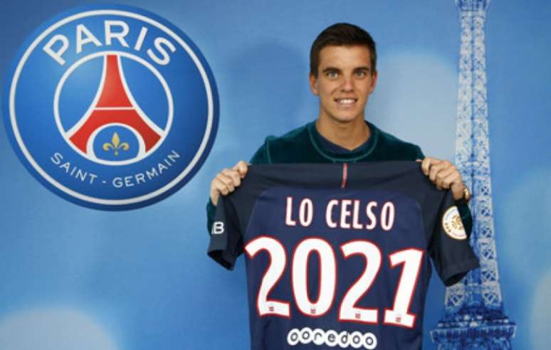 Lo Celso assinou por cinco temporadas com o PSG (Foto: Reprodução / Site Oficial PSG)