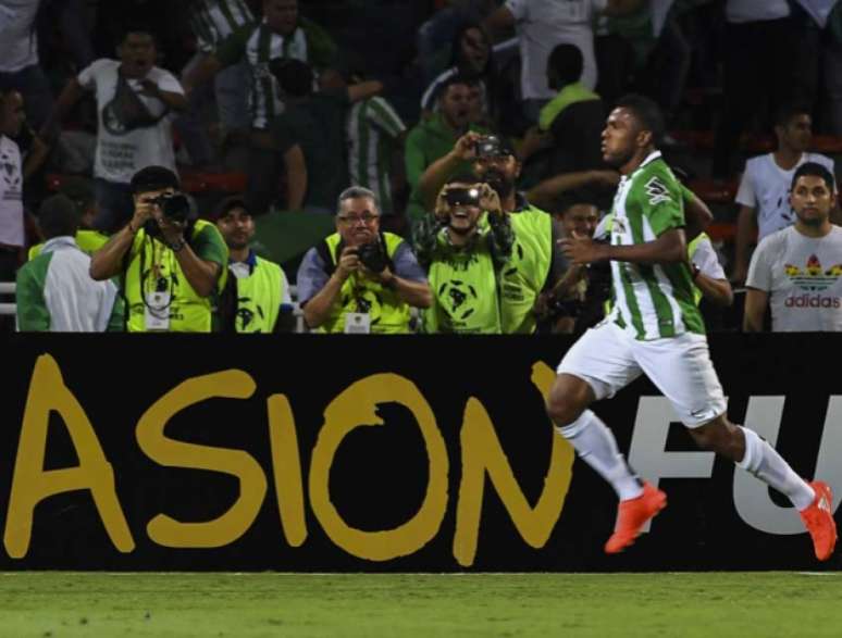 Borja foi decisivo mais uma vez e ajudou o Atlético Nacional a conquistar o seu segundo título da Libertadores (Foto:AFP)