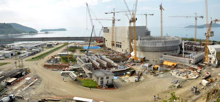 Imagem de arquivo Construção Usina Angra 3 na cidade de Angra dos Reis (RJ)