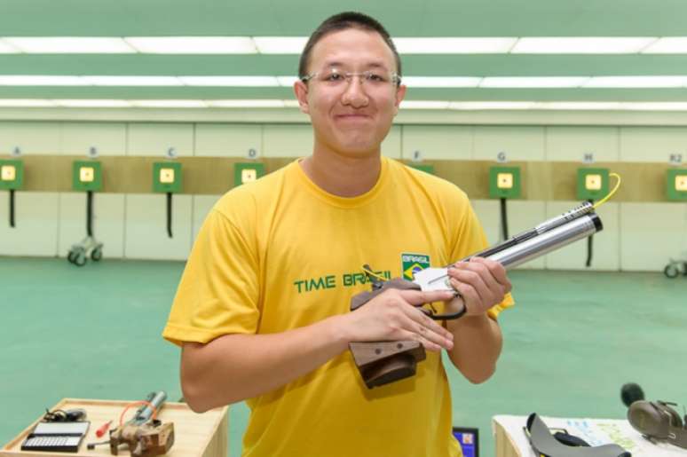 Felipe Wu é líder do ranking mundial da pistola de ar 10 metros (Foto: Divulgação ISSF)