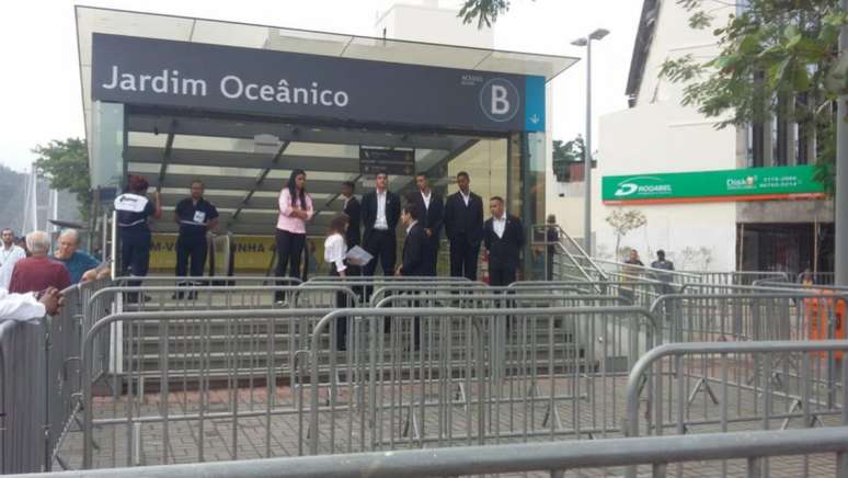 Estação Jardim Oceânico, na Barra, é a última da Linha 4 para quem sai de Ipanema (Foto: Jonas Moura)