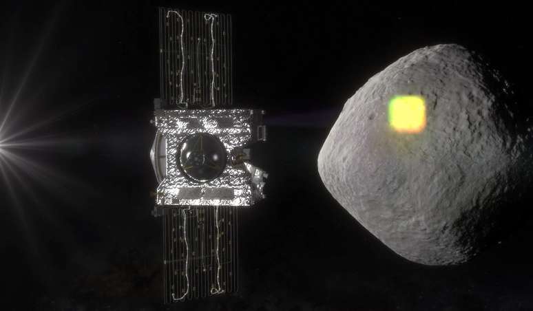 Simulação da Nasa da exploração do asteróide