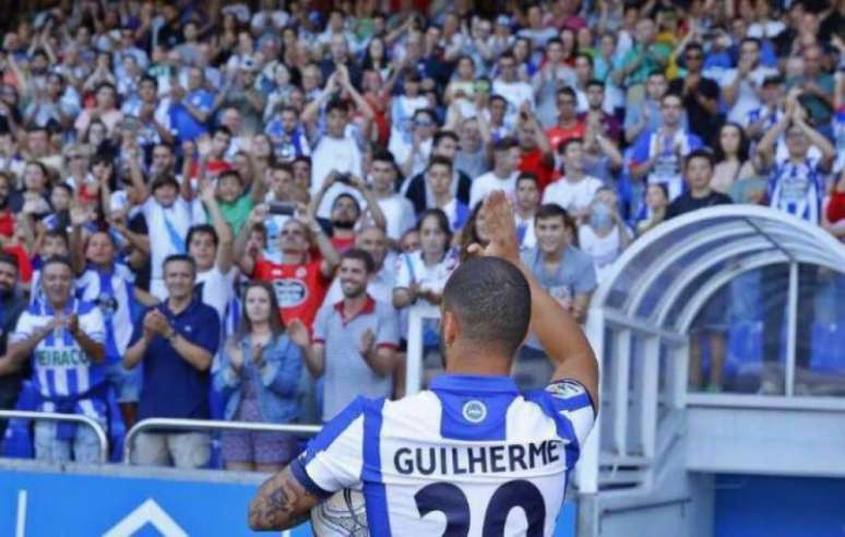 Guilherme já marcou em amistoso pelo La Coruña (Foto: Divulgação)