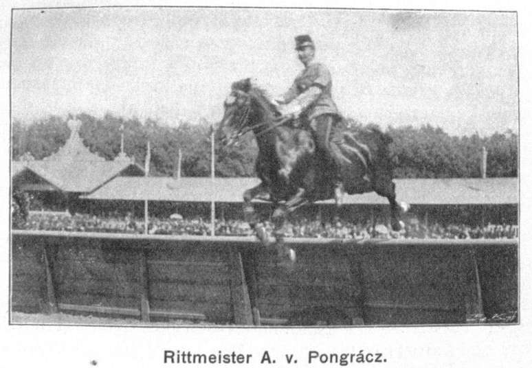 72 é a idade do mais velho competidor olímpico do hipismo, Arthur von Pongracz (Áustria), que participou dos jogos de 1936. Imagem mostra atleta na competição de 1901