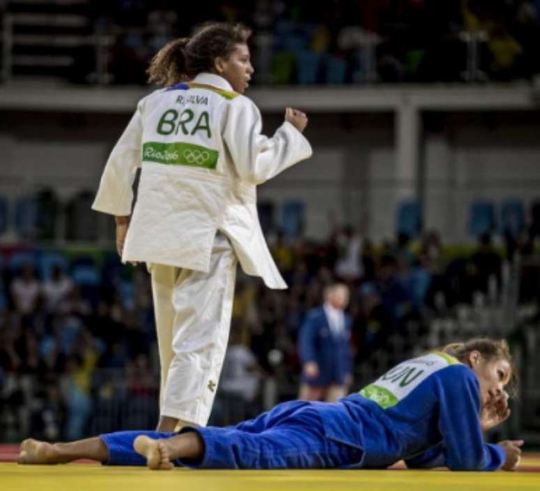 Rafael caiu em Londres para húngaraHedvig Karakas - no Rio, teve a revanche(Foto: Marcio Rodrigues/MPIX/CBJ)