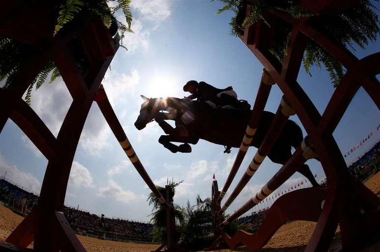 Prova do concurso completo de equitação na Rio 2016