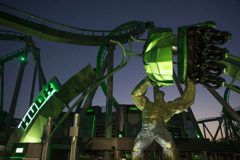 The Incredible Hulk Coaster foi reinaugurado nesta semana no parque Universal’s Islands of Adventure