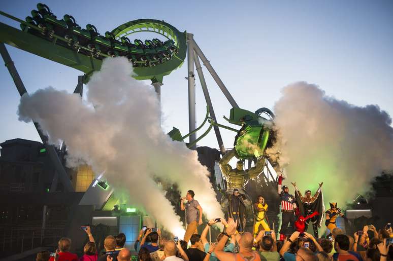 The Incredible Hulk Coaster foi reinaugurado nesta semana no parque Universal’s Islands of Adventure