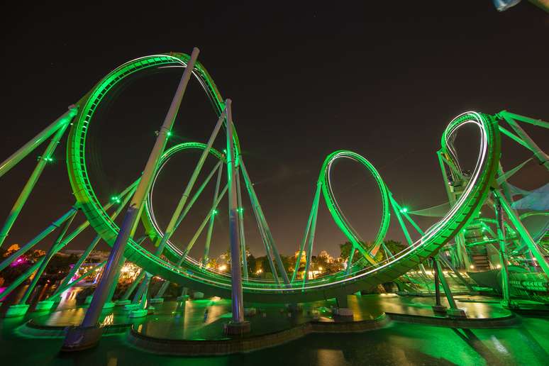 The Incredible Hulk Coaster foi reinaugurado nesta semana no parque Universal’s Islands of Adventure