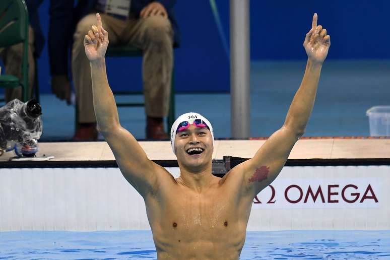 Em 2014, Sun Yang foi suspenso por tr&ecirc;s meses ap&oacute;s ser pego no exame antidoping
