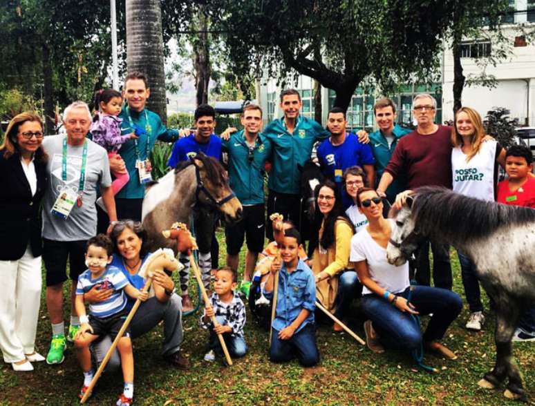 Equipe brasileira no Hospital Federal da Lagoa