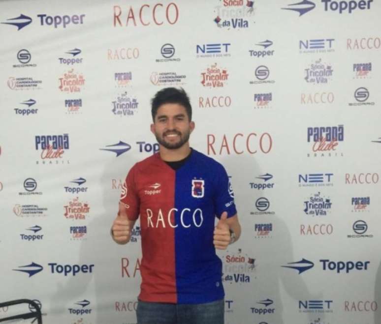 Novo reforço, atacante ​Guilherme Queiroz assina e fica à disposição no Paraná Clube(Foto: Divulgação/Think Ball)