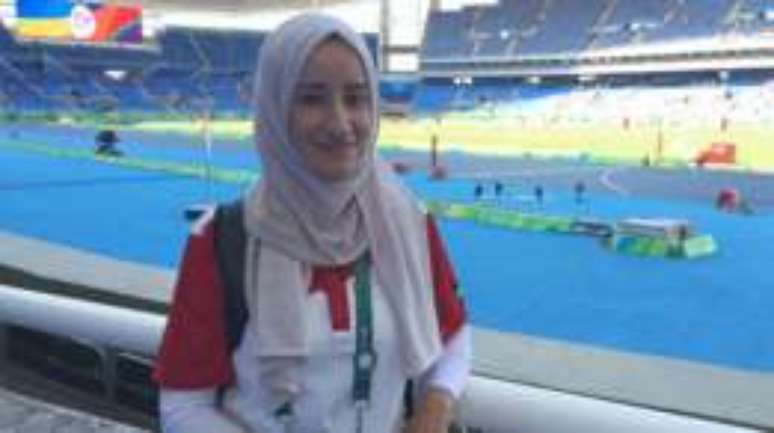 Chefe de missão da Palestina, Ghayda Abuzayyad diz que "apenas estar" na Olimpíada já é uma grande vitória