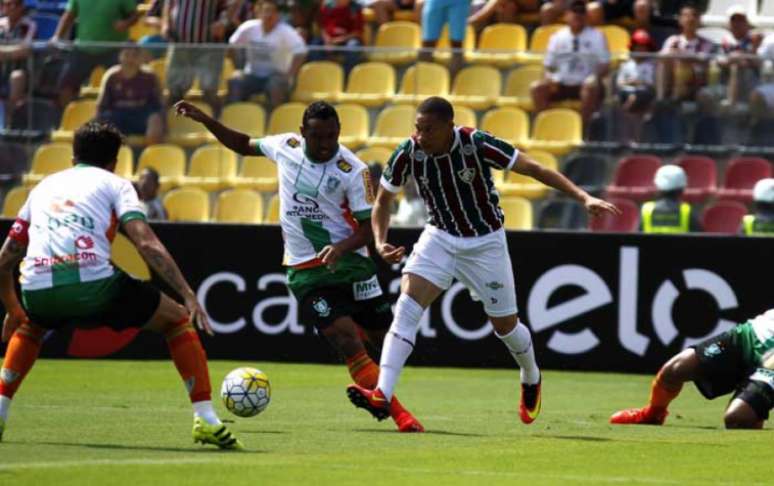 Wellington em ação pelo Fluminense contra o América-MG (Foto: Nelson Perez/Fluminense F.C.)