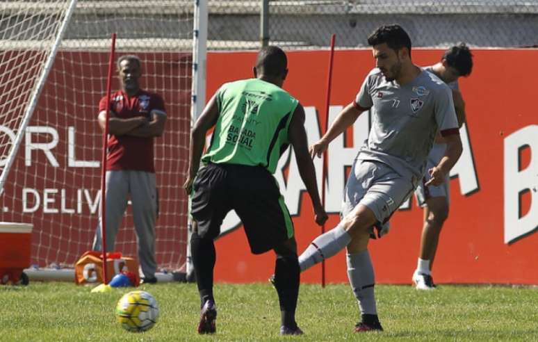 Marquinho foi um dos destaques do jogo-treino desta segunda-feira (Foto: Nelson Perez/Fluminense F.C.)