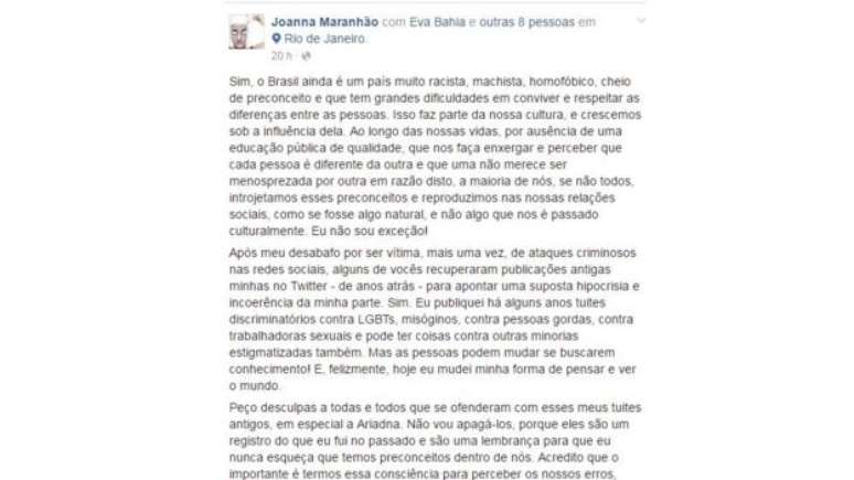 A nadadora Joanna Maranh&atilde;o destacou-se por suas declara&ccedil;&otilde;es fora das piscinas.
