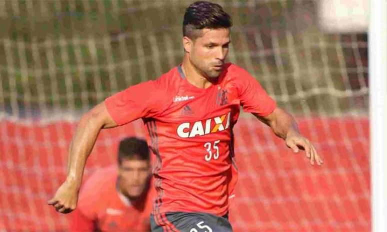 Diego fez gol em jogo-treino (Foto: Gilvan de Souza/Flamengo)