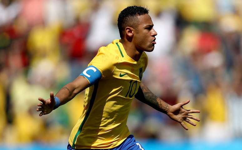 Neymar foi o capitão da Seleção olímpica na vitoriosa campanha na Rio 2016