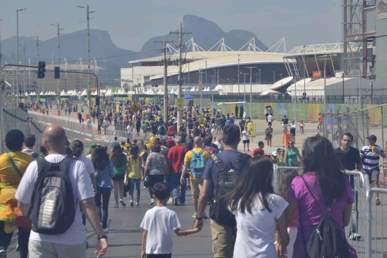 Movimentação no Parque Olímpico, no Rio de Janeiro 