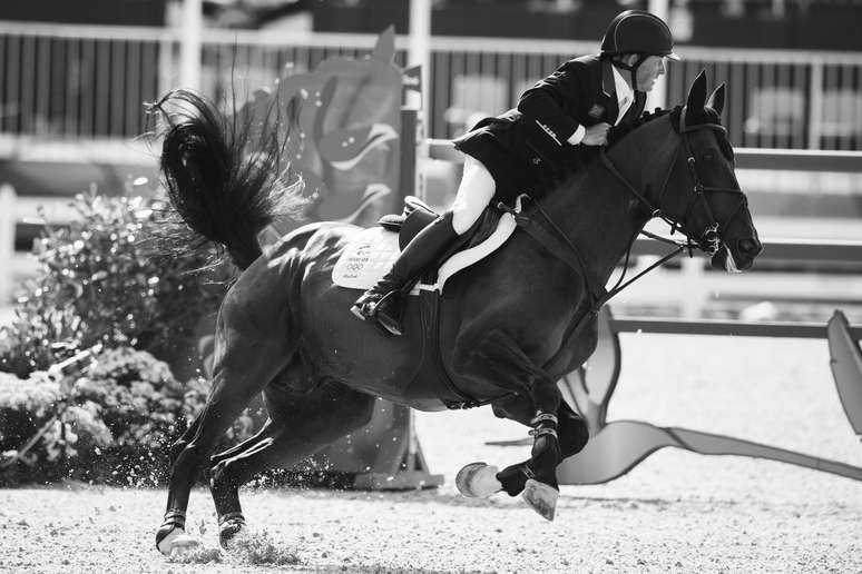 O campeão Nick Skelton e seu cavalo, Big Star 