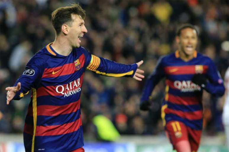 Messi marcou na goleada por 6 a 1 do Barcelona, pela Liga dos Campeões (Foto: AFP)