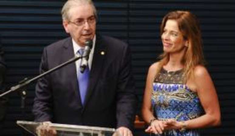 Eduardo Cunha e sua mulher, a jornalista Cláudia Cruz