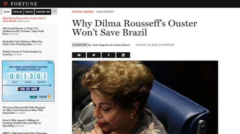 O impeachment irá solucionar meses de crise aguda no país? Para consultor brasileiro ouvido por revista, a "resposta curta é não"