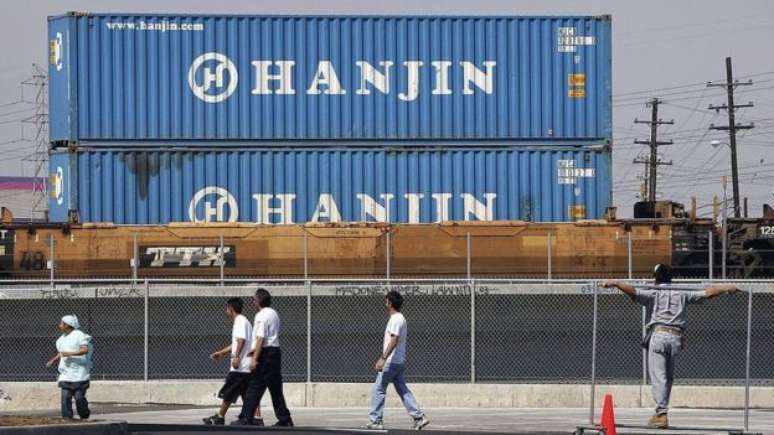 A Hanjin é uma empresa da Coreia do Sul