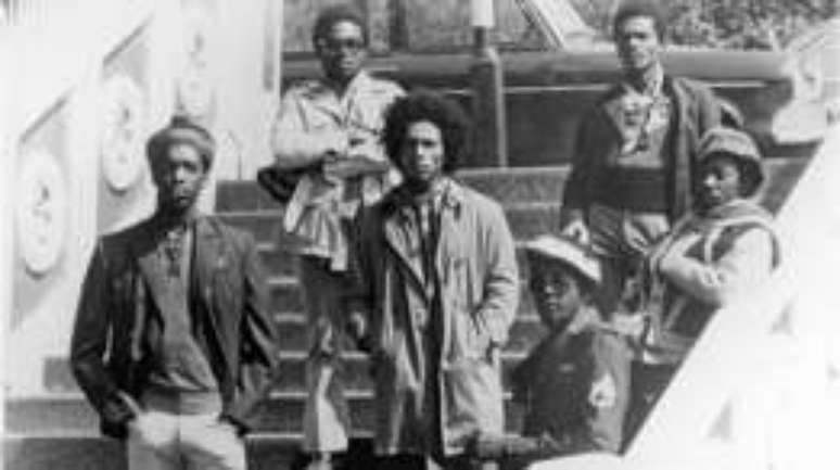 Bob Marley e o The Wailers; fama internacional chegaria em 1973