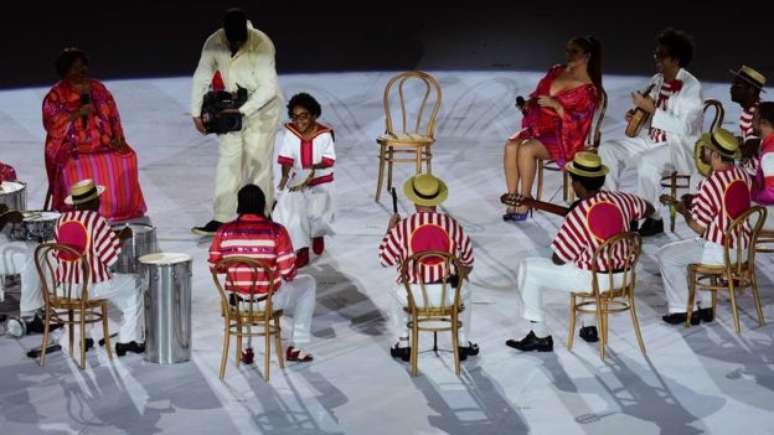 Roda de samba na abertura da Paralimpíada