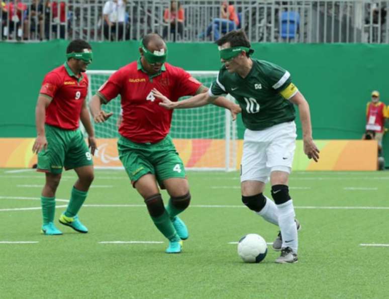 Ricardinho fez o primeiro gol do Brasil contra Marrocos (Foto: Divulgação/CPB)