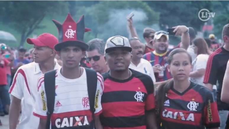 Torcida do Flamengo no Pacaembu (Foto: Reprodução/Lancenet)