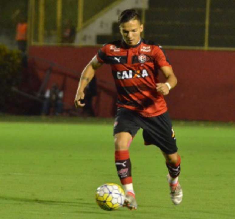 ​Euller durante jogo do Vitória na Série A do Brasileiro (Foto: Divulgação)
