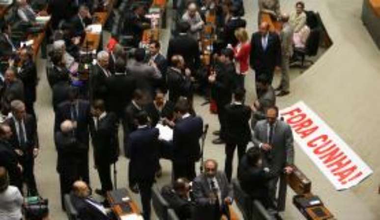 Sessão da Câmara dos Deputados destinada a votar pedido de cassação do mandato de Eduardo Cunha 