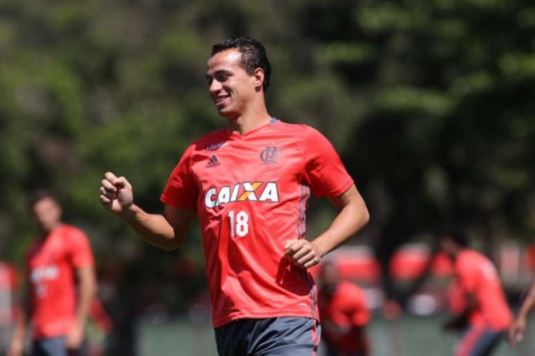 Damião em treino desta terça-feira (Gilvan de Souza / Flamengo)
