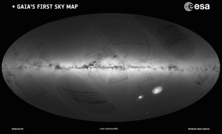 Localização de estrelas foi possível a partir de telescópio Gaia