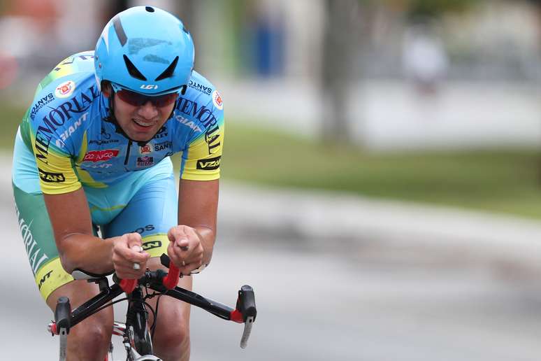 O ciclista brasileiro Lauro Chaman