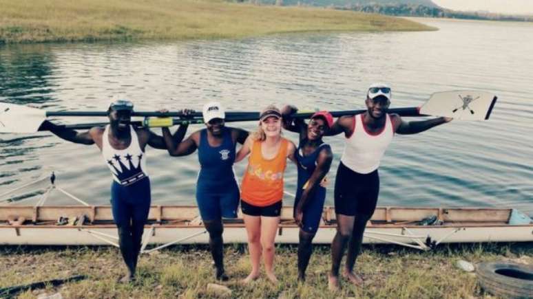 Parte do treinamento incluiu uma curta temporada na Polônia, antes de a equipe seguir para o Rio