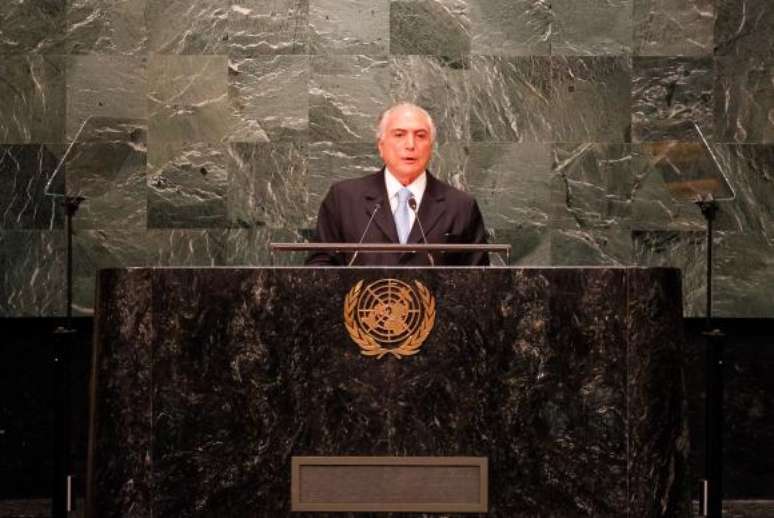 O  presidente  Michel Temer faz discurso de abertura da Assembleia Geral das Nações Unidas     