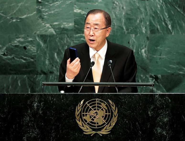 O secretário-geral da ONU, Ban Ki-moon