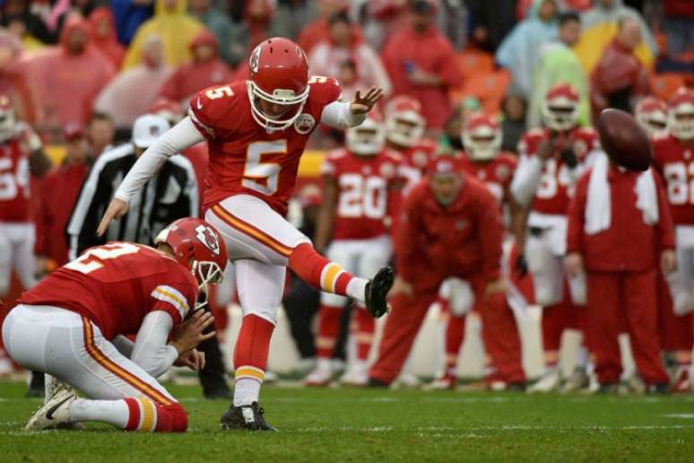 Cairo Santos ajuda o Kansas City a vencer a segunda partida na temporada da NFL (Foto: Peter Aiken/AFP)