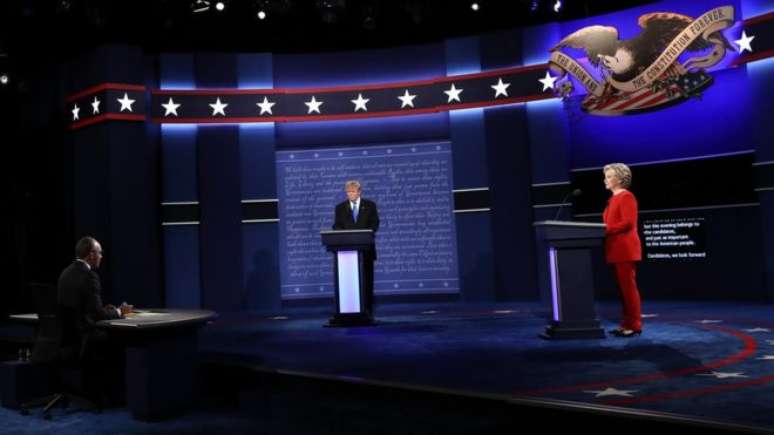 Os dois principais candidatos à Casa Branca travaram duelo tenso com vistas às eleições de novembro