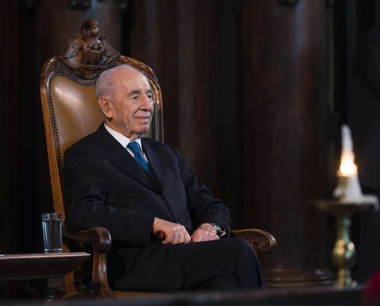 Shimon Peres em foto de 2013