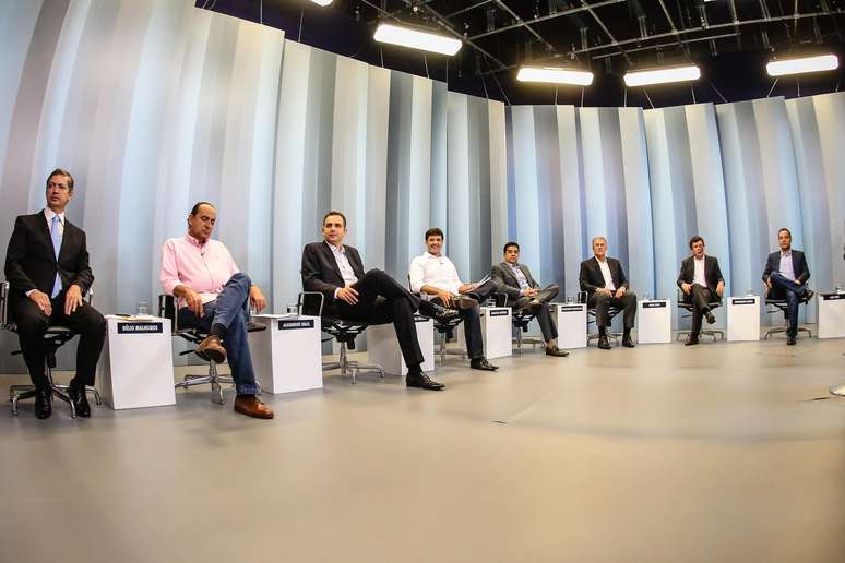 Debate dos candidatos à Prefeitura de Belo Horizonte na TV Globo Minas em Belo Horizonte (MG), nessa quinta feira (29)
