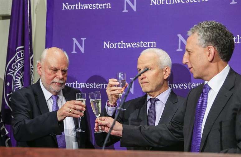 Jean-Pierre Sauvage (francês), James Fraser Stoddart (britânico) e Bernard Feringa (holandês) conquistaram o Prêmio Nobel de Química de 2016