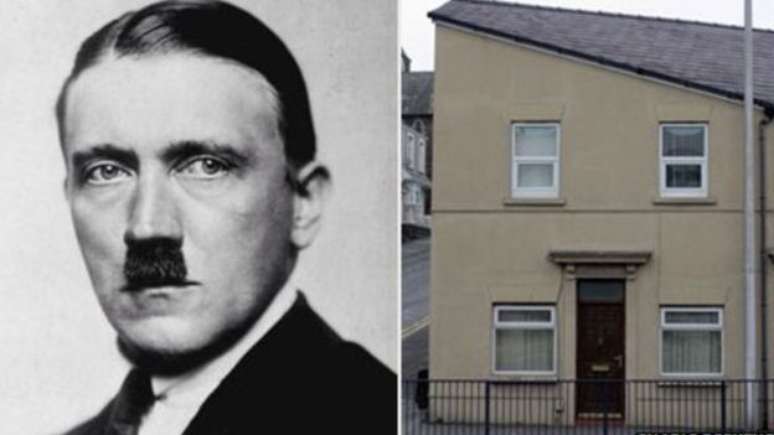 Adolf Hitler e a casa galesa: a porta seria equivalente ao indefectível bigode do líder nazista