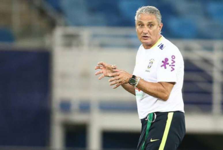 Tite evita cair na euforia e pede foco no duelo desta terça-feira (Foto: Lucas Figueiredo/CBF)