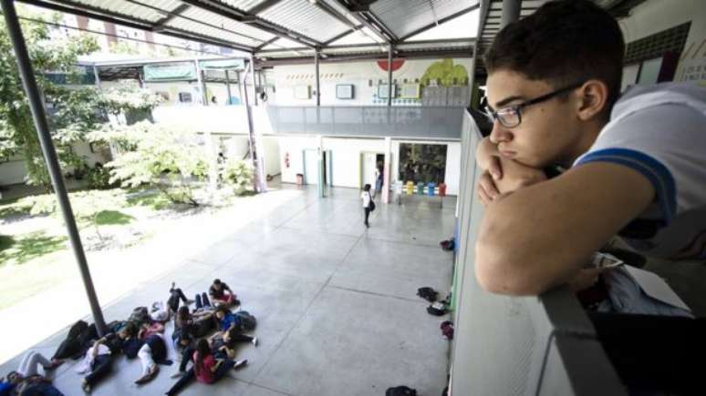 Pedro Gomes, 15 anos, aluno do 1º ano na Cícero Dias: &#034;A cabeça da gente se abre para um monte de possibilidades.&#034;