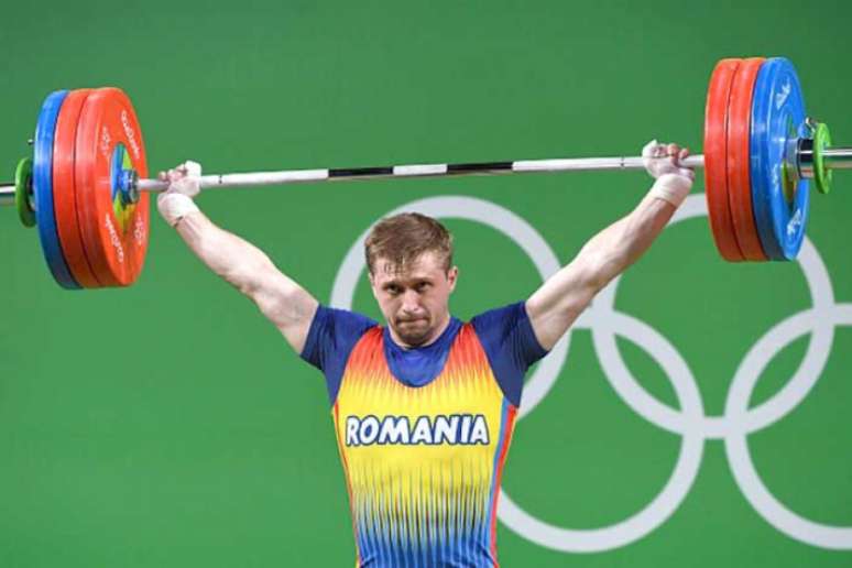 Romeno Gabriel Sîncrăian faturou a medalha de bronze na categoria até 85kg nos Jogos do Rio(Foto: AFP PHOTO)